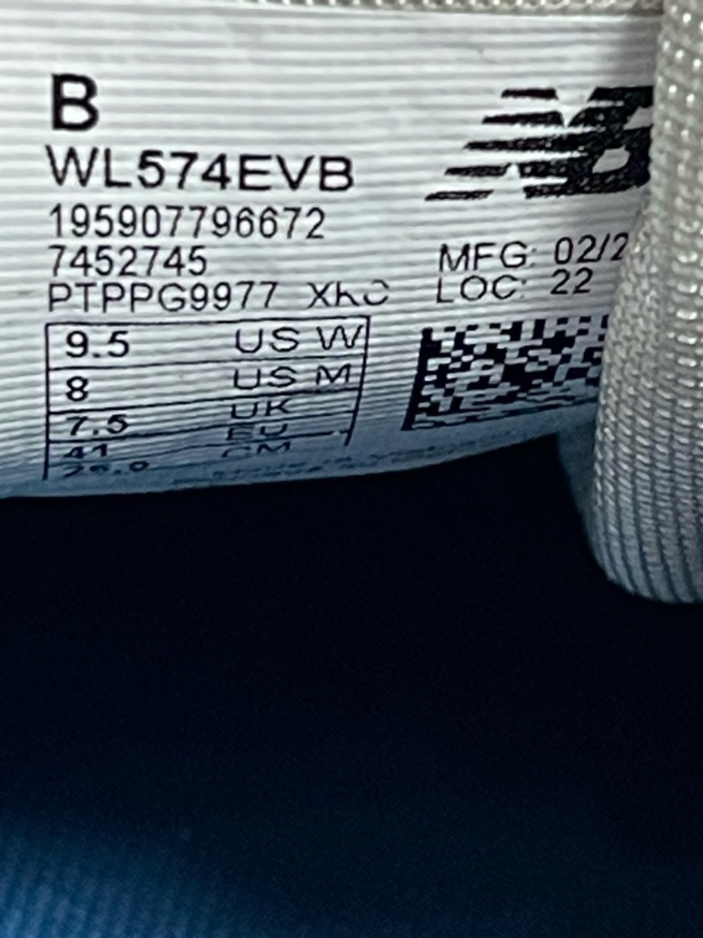 New Balance Classic 574 Black Suede & Light Gray Trim Sneakers - Picture 7 of 12